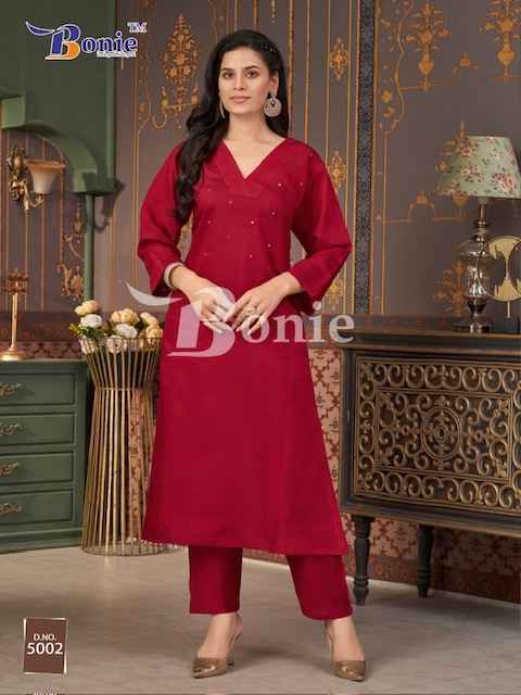 Bonie Naina Vol-5 Viscouse Kurti With Plazzo (5 pcs Catalogue)