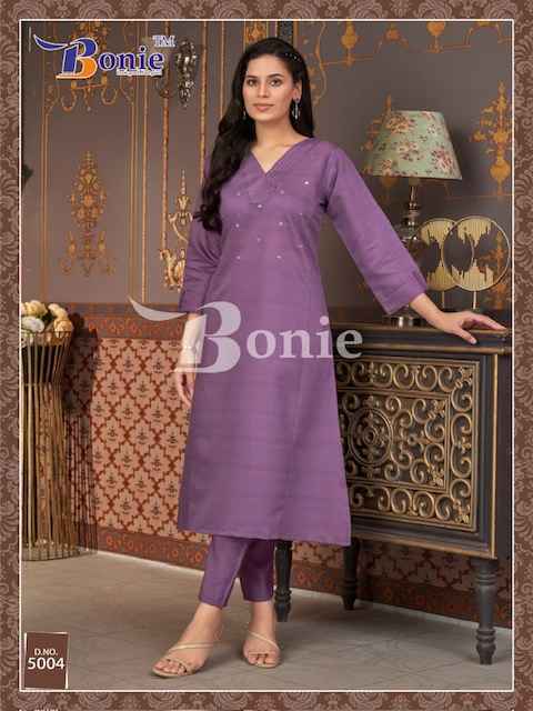 Bonie Naina Vol-5 Viscouse Kurti With Plazzo (5 pcs Catalogue)