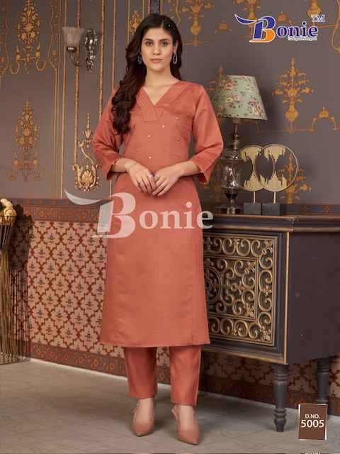 Bonie Naina Vol-5 Viscouse Kurti With Plazzo (5 pcs Catalogue)