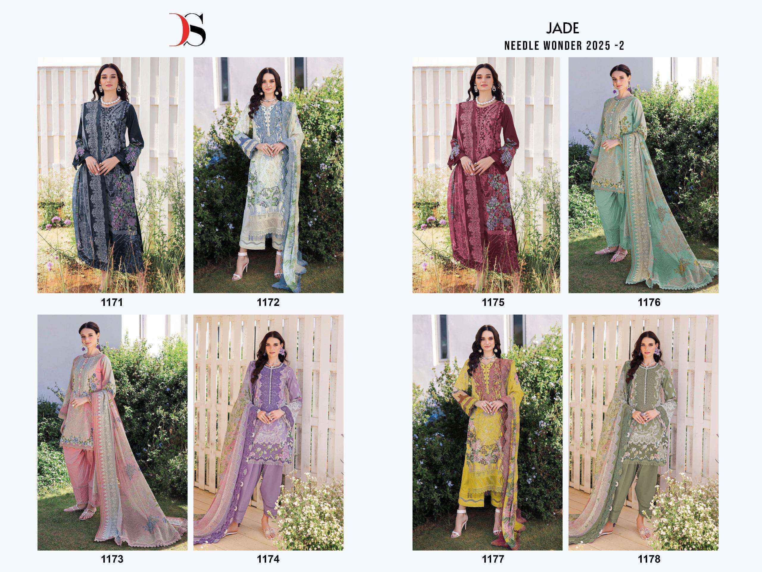 Deepsy Jade Needle Wonder 2025 Vol 2 Cotton Dress Material 8 pcs Catalogue
