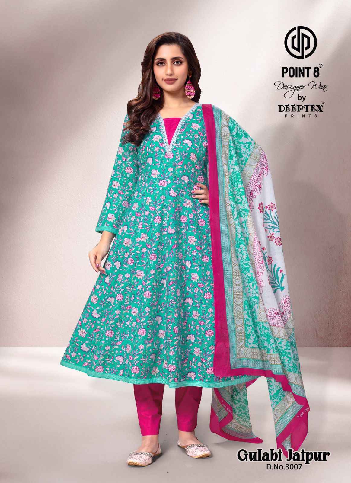 Deeptex Gulabi Jaipur Vol-3 Readymade Cotton Dress (8 pcs Catalogue)