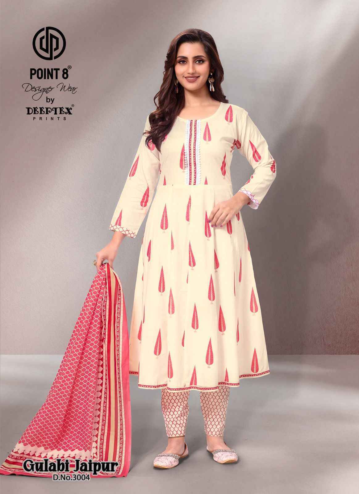 Deeptex Gulabi Jaipur Vol-3 Readymade Cotton Dress (8 pcs Catalogue)