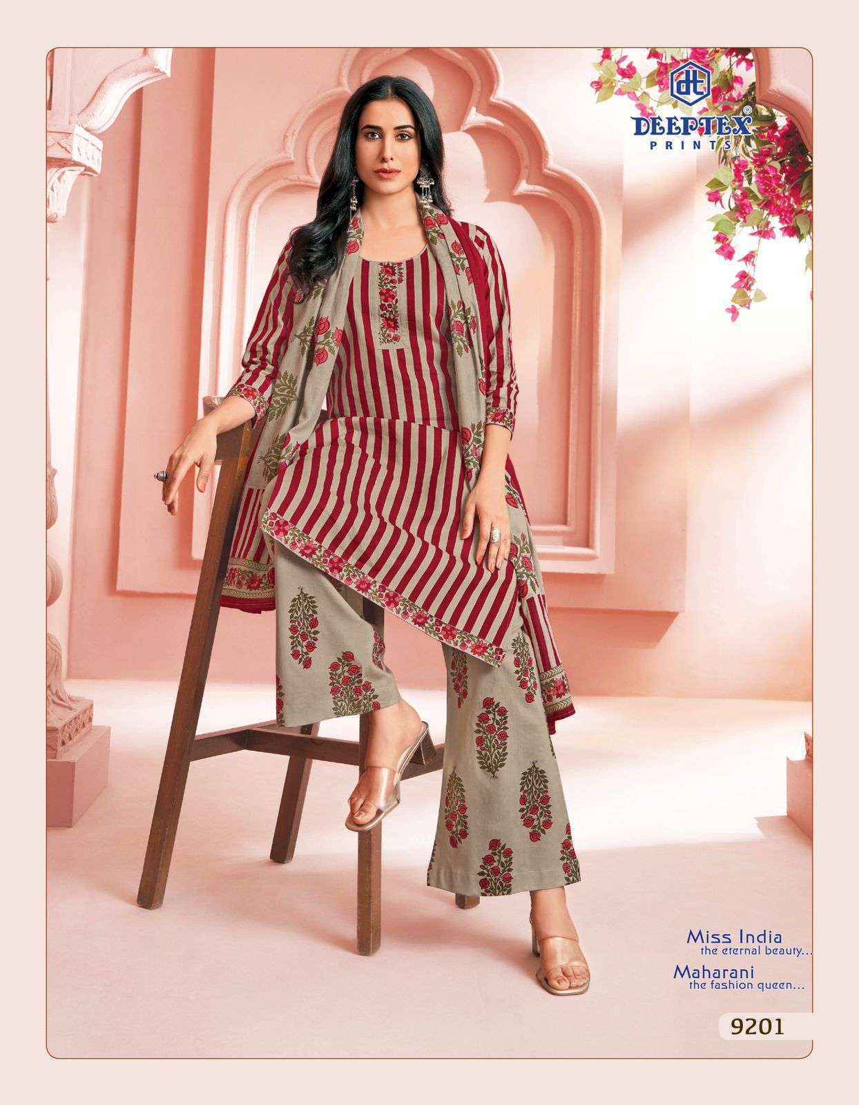 Deeptex Miss India Vol-92 Cotton Dress Material (16 pcs Catalogue)