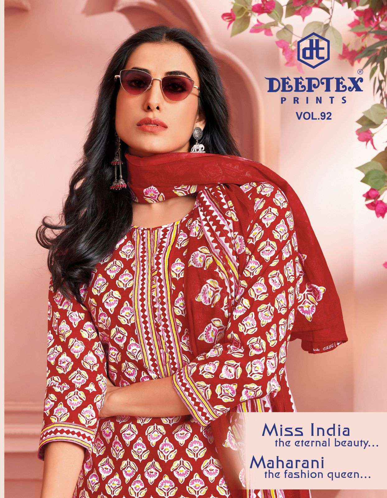 Deeptex Miss India Vol-92 Cotton Dress Material (16 pcs Catalogue)
