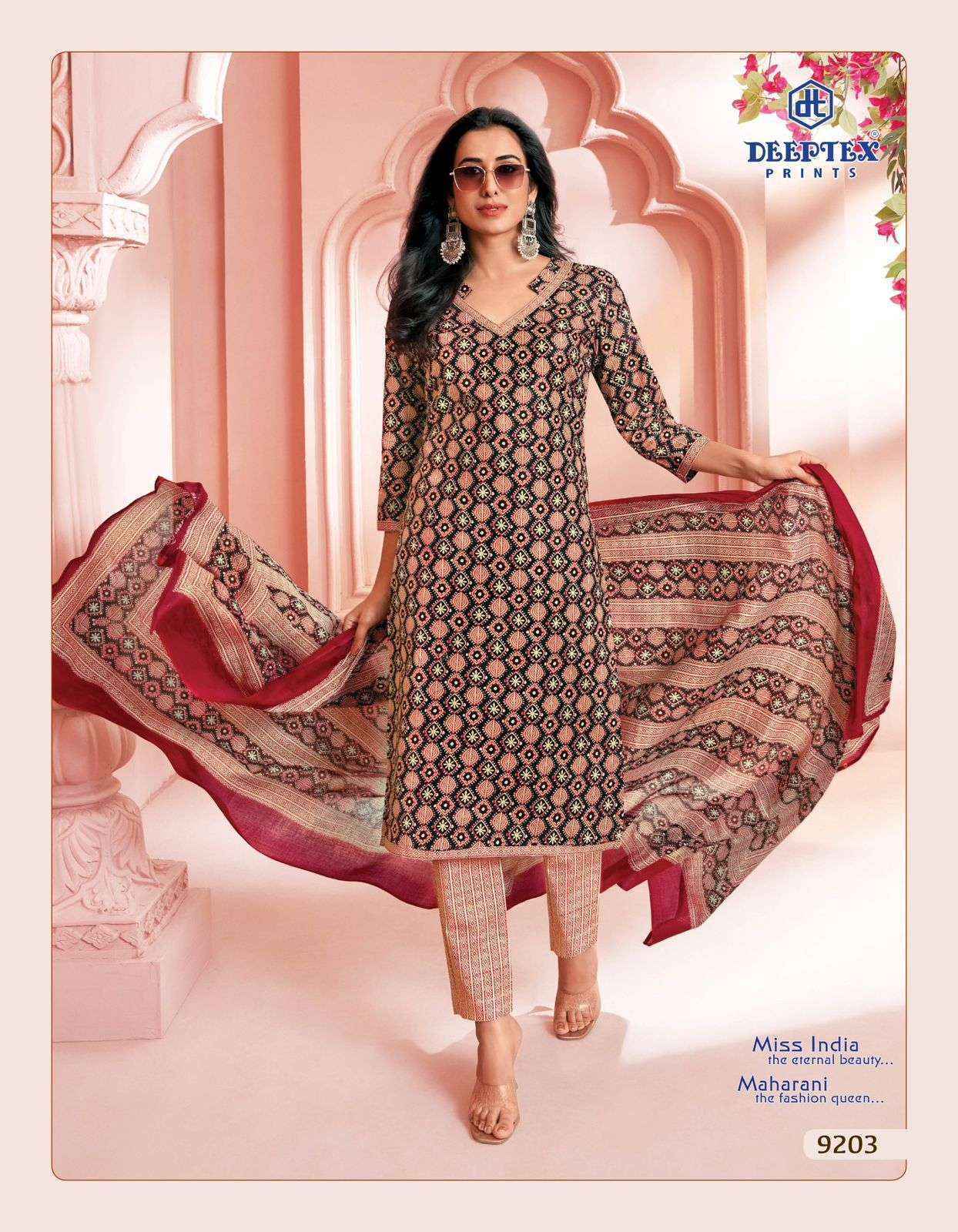 Deeptex Miss India Vol-92 Cotton Dress Material (16 pcs Catalogue)