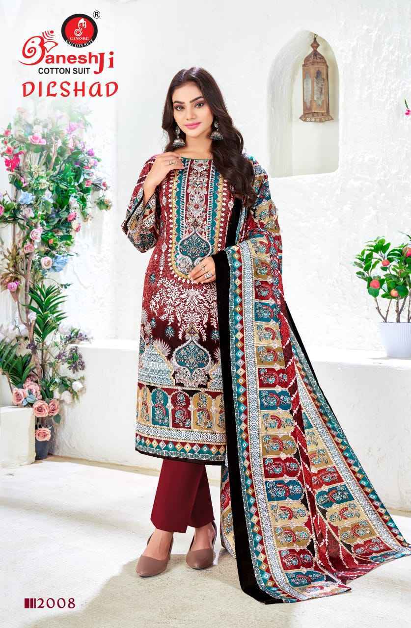 Ganesh Ji Dilshad Vol-2 Soft Cotton Dress Material (8 pcs Catalogue)