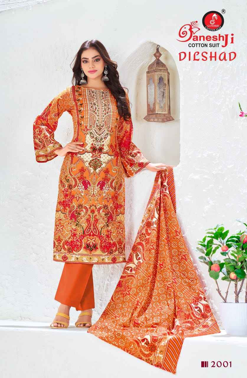 Ganesh Ji Dilshad Vol-2 Soft Cotton Dress Material (8 pcs Catalogue)