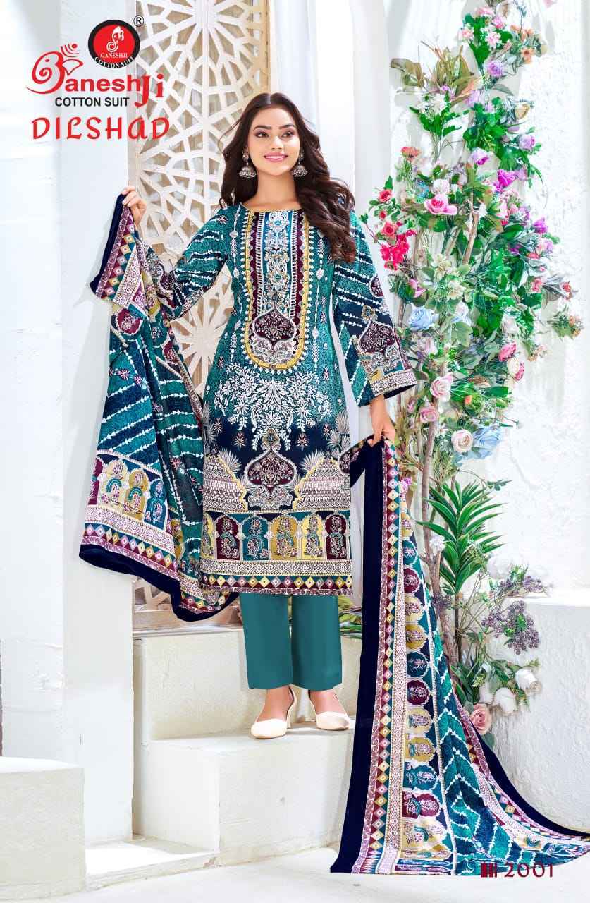 Ganesh Ji Dilshad Vol-2 Soft Cotton Dress Material (8 pcs Catalogue)