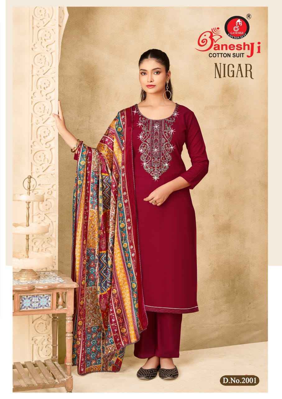 Ganesh Ji Nigar Vol 2 Rayon Dress Material 8 pcs Catalogue
