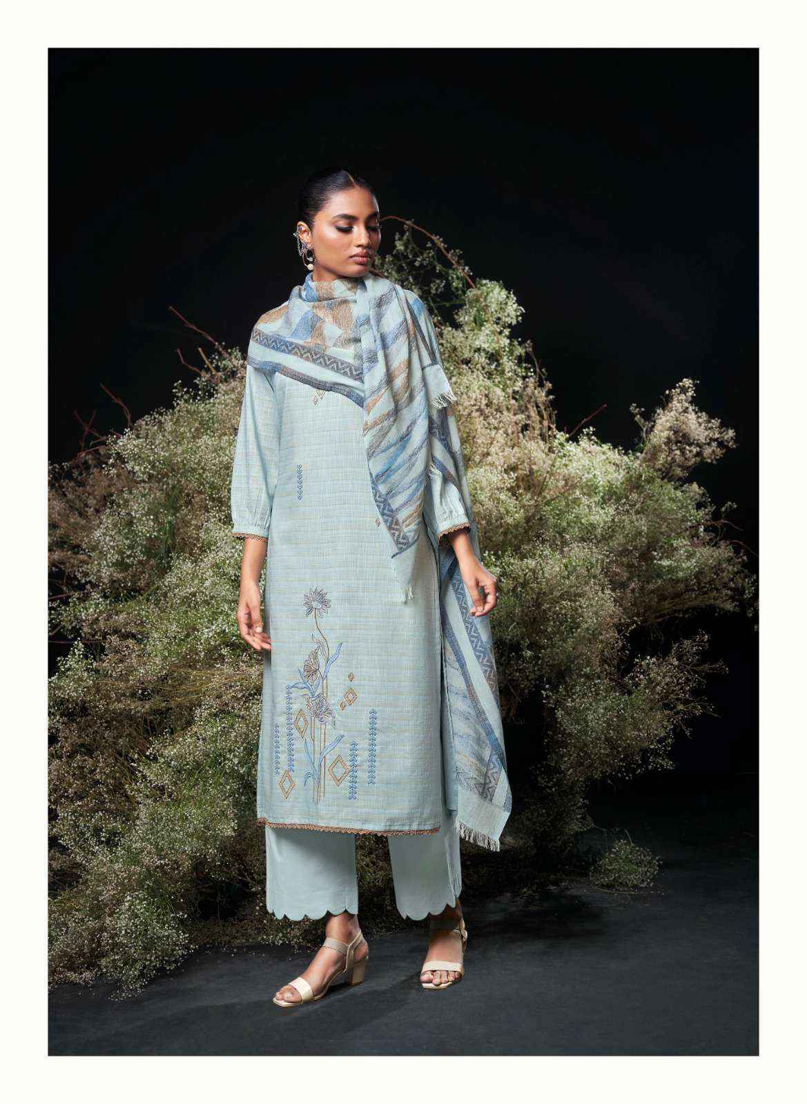 Ganga Charoline Cotton Dress Material (6 pcs Catalogue)