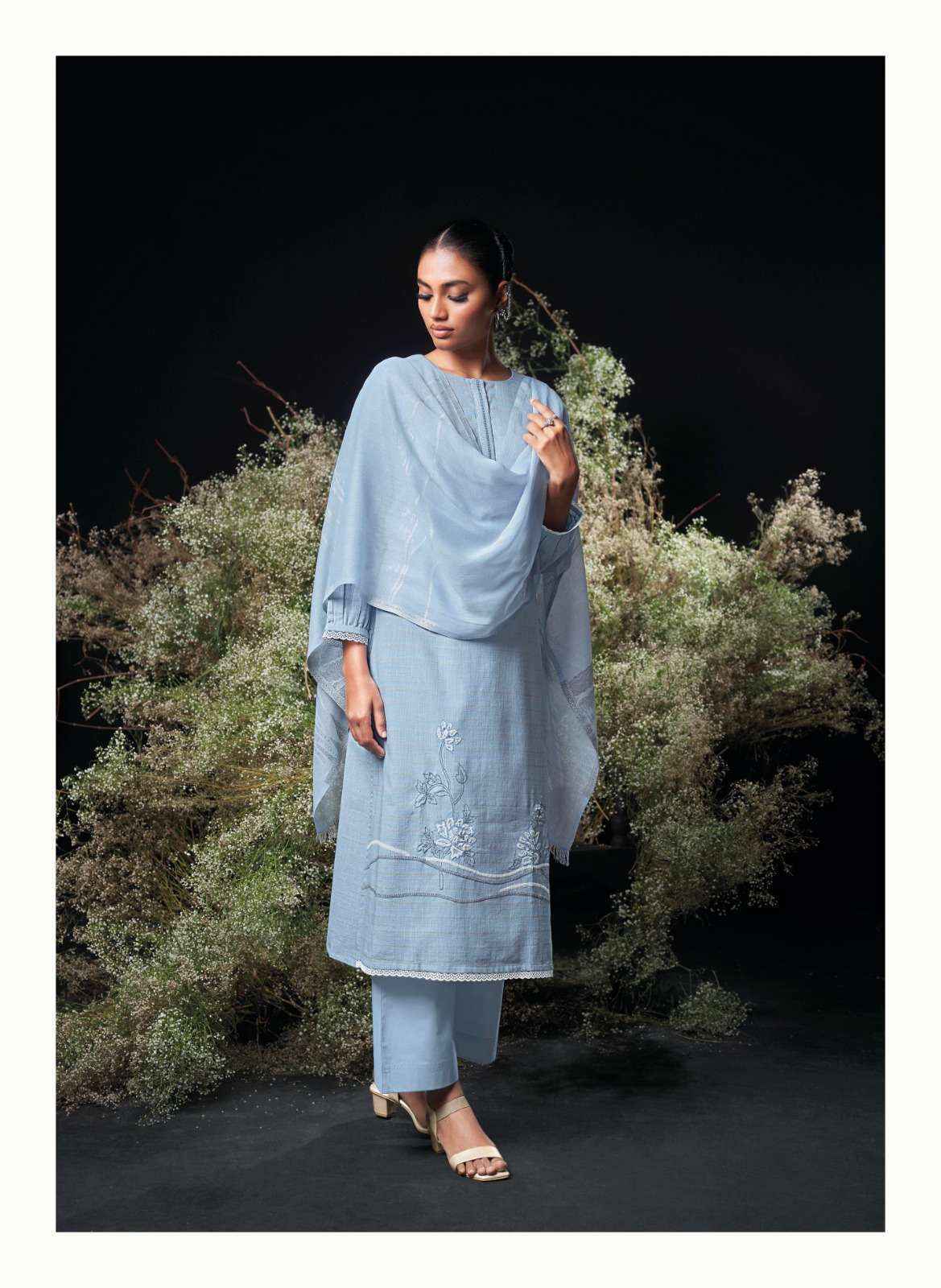 Ganga Charoline Cotton Dress Material (6 pcs Catalogue)
