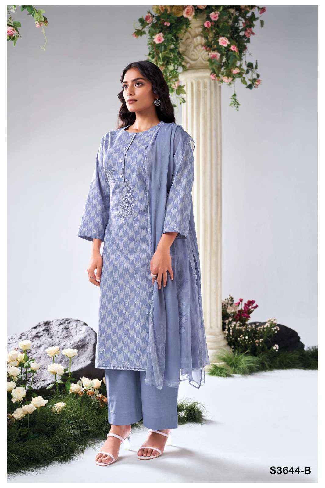 Ganga Gianella-3644 Cotton Dress Material (4 pcs Catalogue)