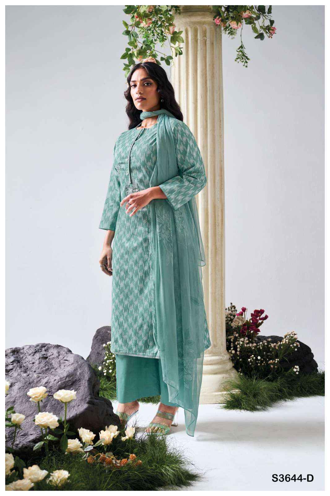 Ganga Gianella-3644 Cotton Dress Material (4 pcs Catalogue)
