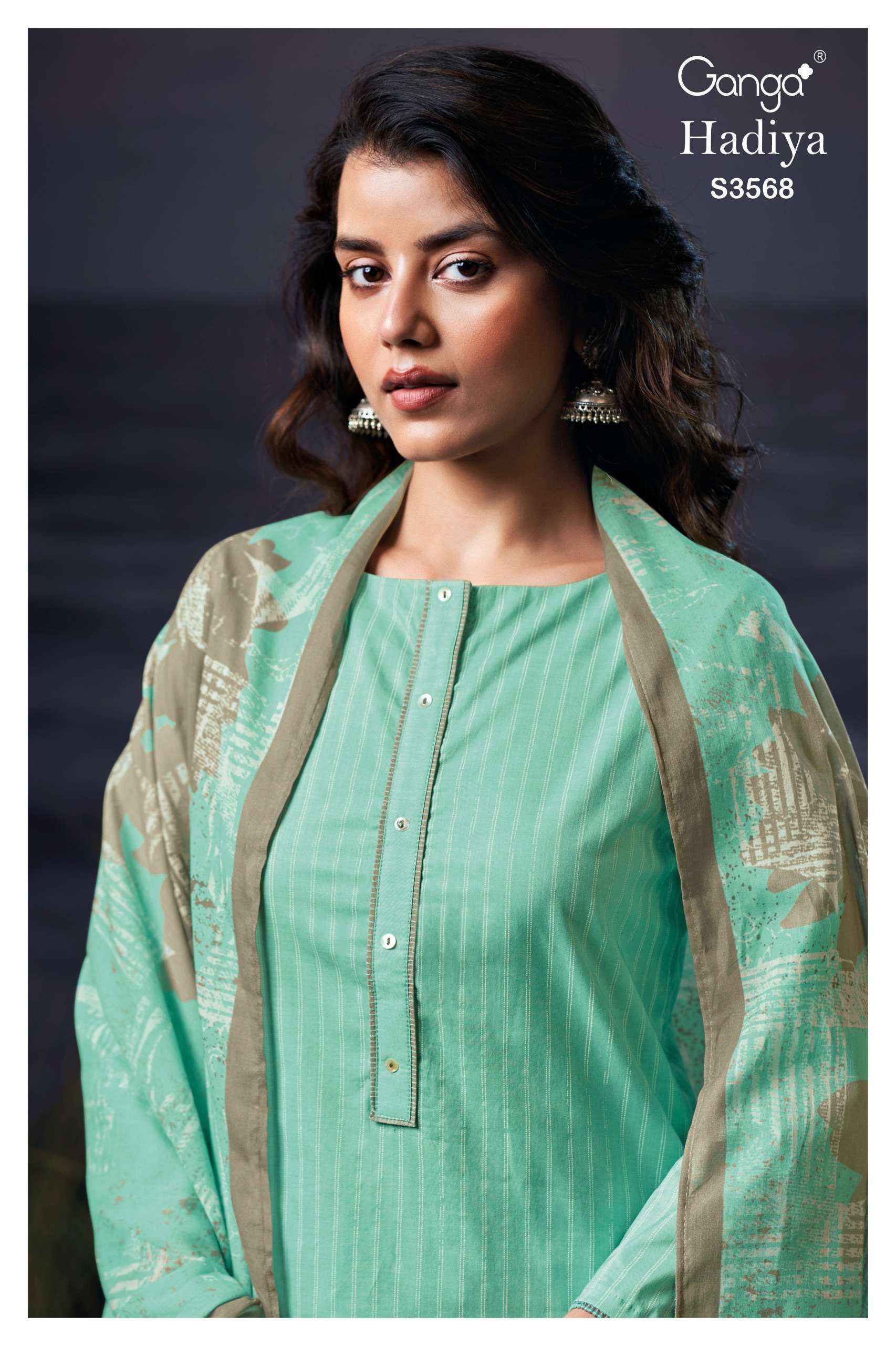 Ganga Hadiya-3568 Cotton Dress Material (4 pcs Catalogue)
