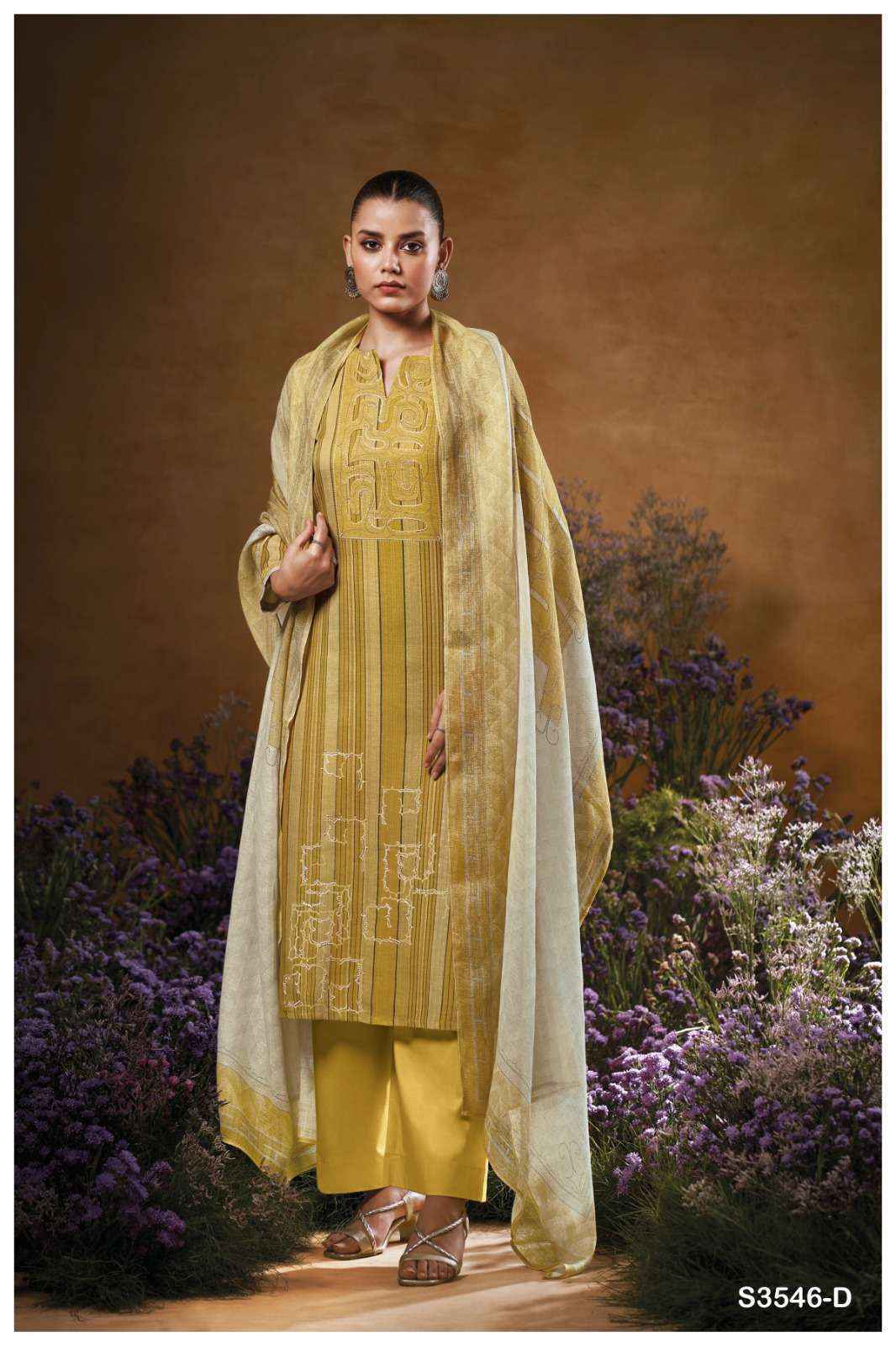 Ganga Tavia-3546 Cotton Dress Material (4 pcs Catalogue)