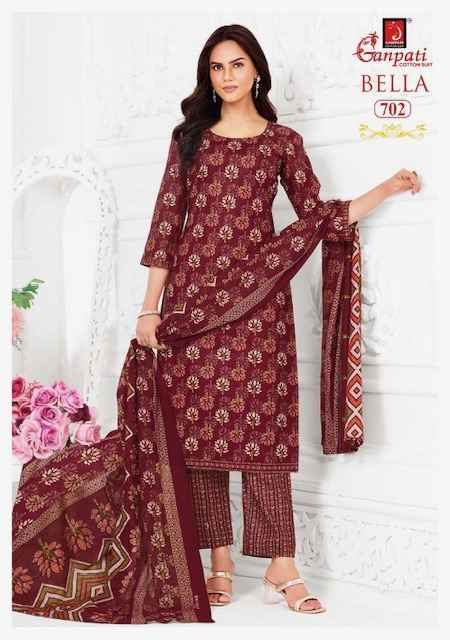 Ganpati Bella Patiyala Vol- 7 Readymade Cotton Dress (15 pcs Catalogue)