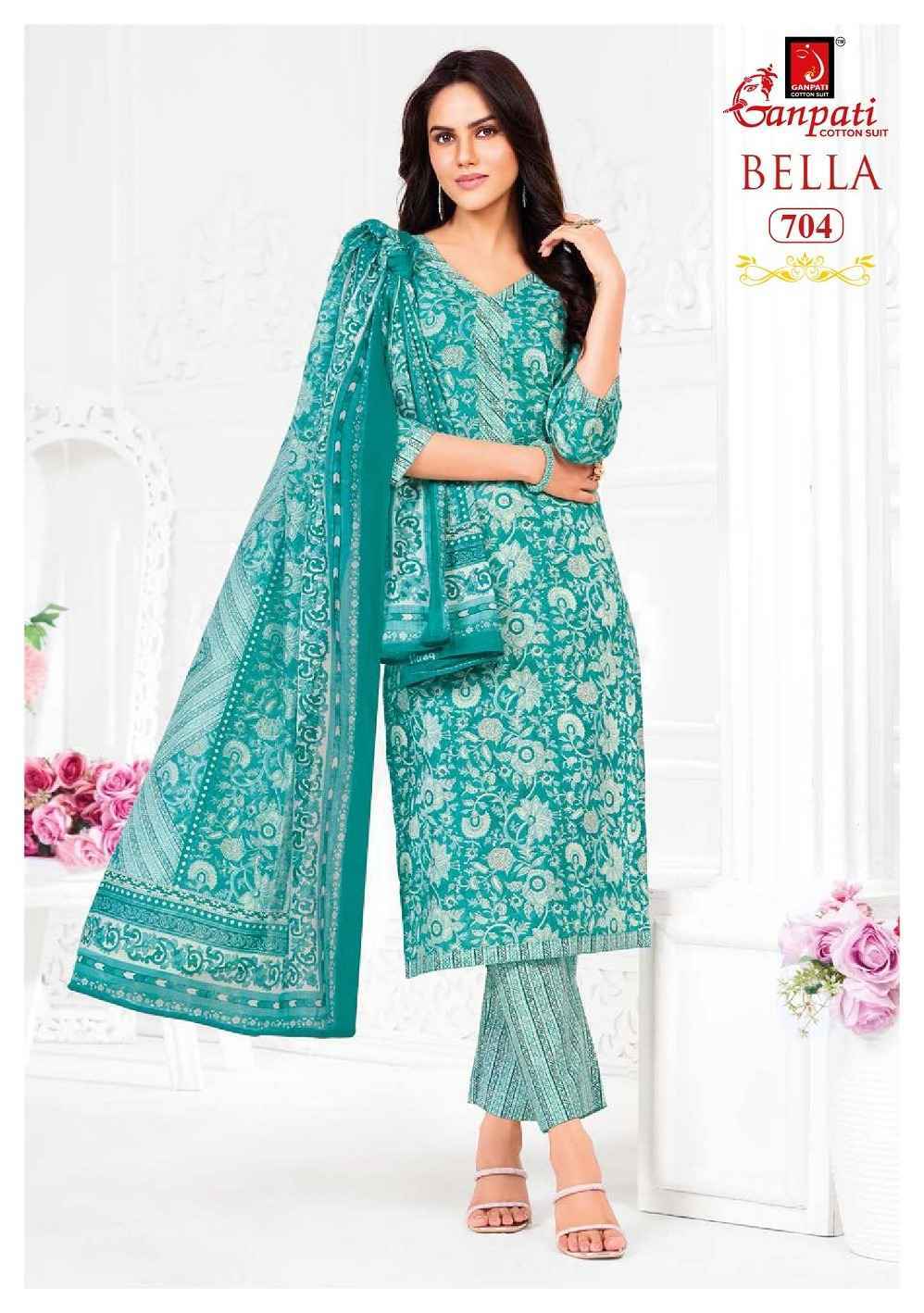 Ganpati Bella Patiyala Vol- 7 Readymade Cotton Dress (15 pcs Catalogue)