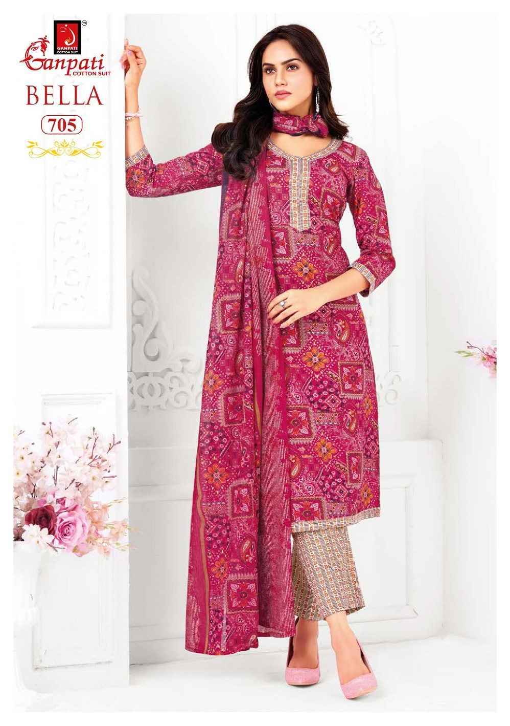 Ganpati Bella Patiyala Vol- 7 Readymade Cotton Dress (15 pcs Catalogue)