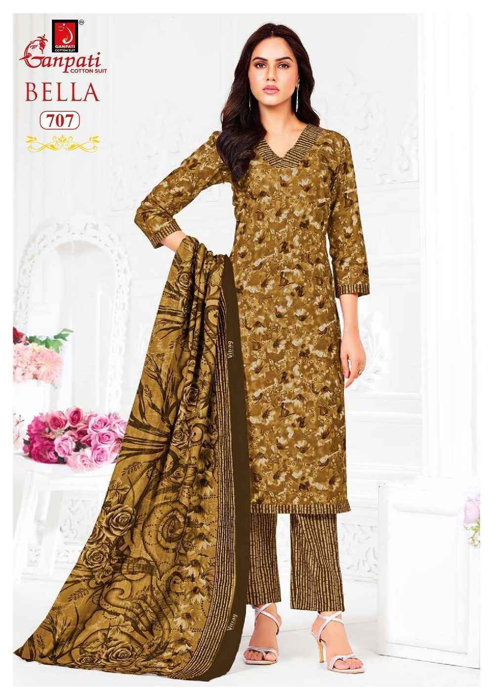 Ganpati Bella Patiyala Vol- 7 Readymade Cotton Dress (15 pcs Catalogue)