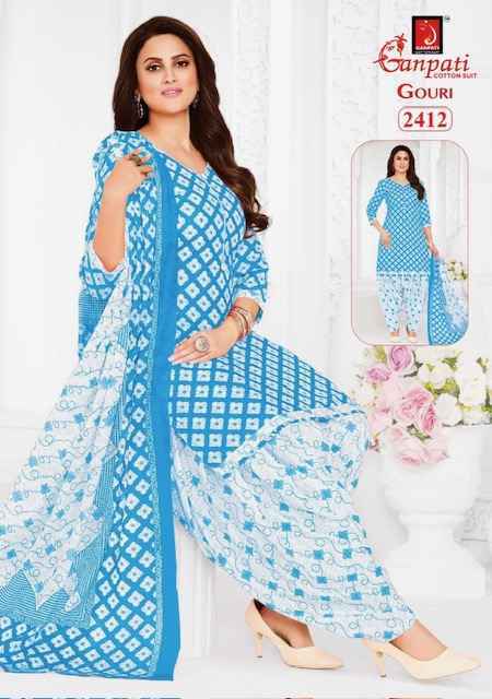 Ganpati Gouri Vol-10 Cotton Dress Material (15 pcs Catalogue)