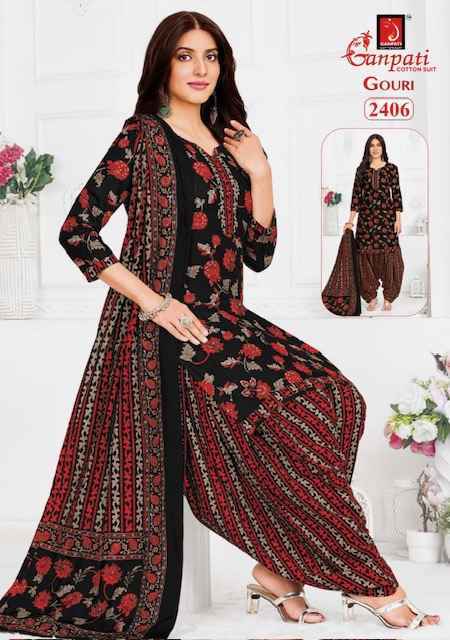 Ganpati Gouri Vol-10 Cotton Dress Material (15 pcs Catalogue)