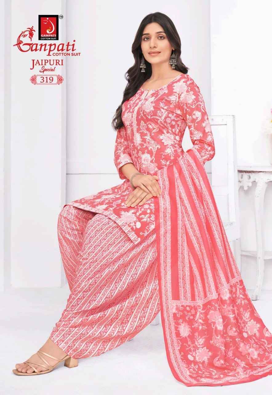 Ganpati Jaipuri Special Patiyala Vol-15 Cotton Dress Material (15 pcs Catalogue)