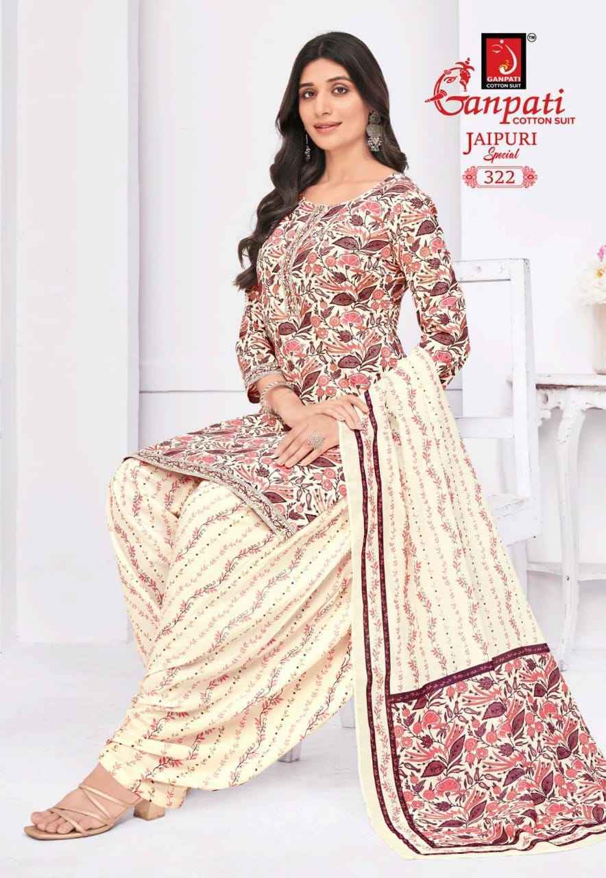 Ganpati Jaipuri Special Patiyala Vol-15 Cotton Dress Material (15 pcs Catalogue)