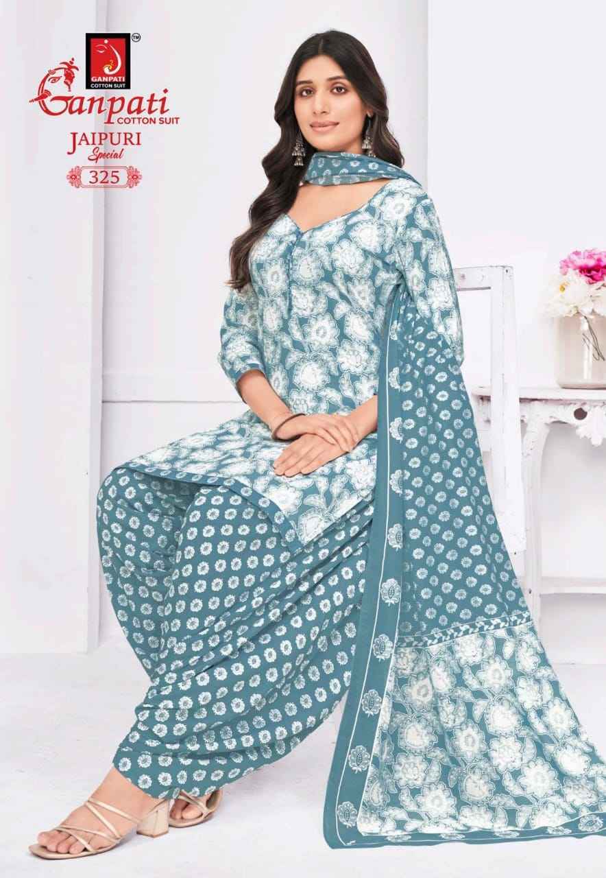 Ganpati Jaipuri Special Patiyala Vol-15 Cotton Dress Material (15 pcs Catalogue)