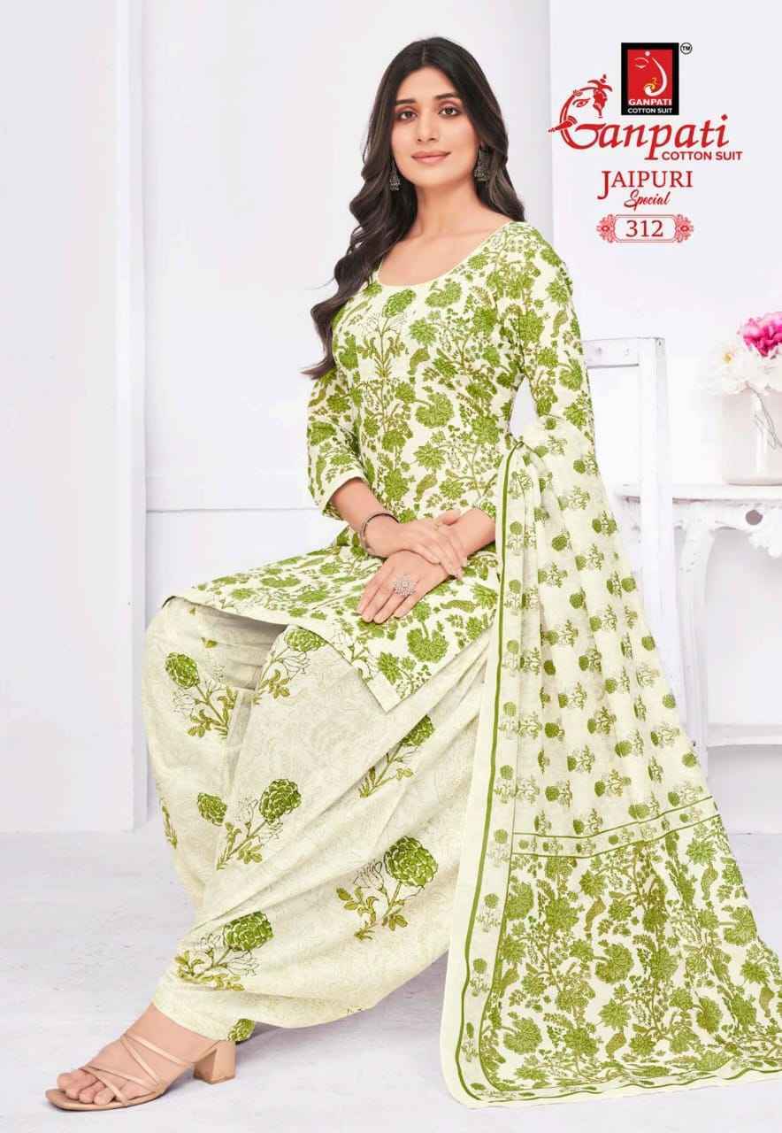 Ganpati Jaipuri Special Patiyala Vol-15 Cotton Dress Material (15 pcs Catalogue)