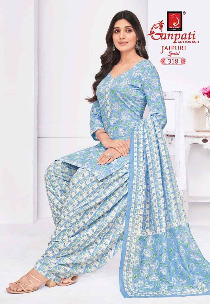 Ganpati Jaipuri Special Patiyala Vol-15 Cotton Dress Material (15 pcs Catalogue)
