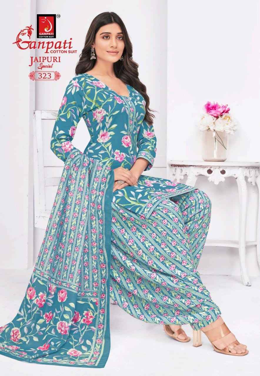 Ganpati Jaipuri Special Patiyala Vol-15 Cotton Dress Material (15 pcs Catalogue)