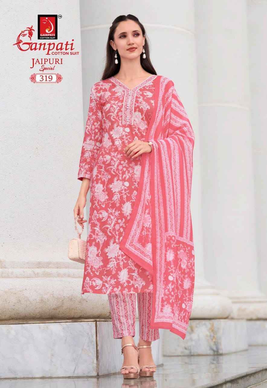 Ganpati Jaipuri Special Vol-15 Cotton Dress Material (15 pcs Catalogue)