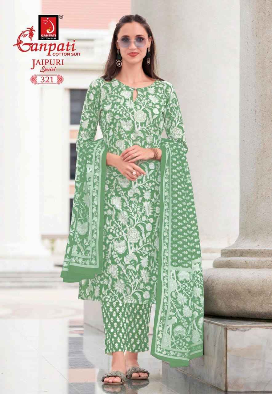 Ganpati Jaipuri Special Vol-15 Cotton Dress Material (15 pcs Catalogue)