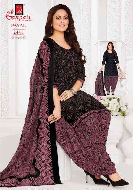 Ganpati Payal Vol-10 Cotton Dress Material (15 pcs Catalogue)