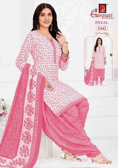 Ganpati Payal Vol-10 Cotton Dress Material (15 pcs Catalogue)