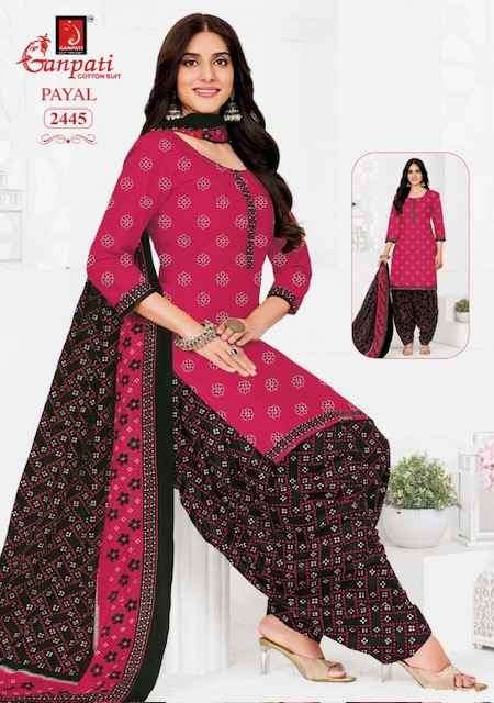 Ganpati Payal Vol-10 Cotton Dress Material (15 pcs Catalogue)