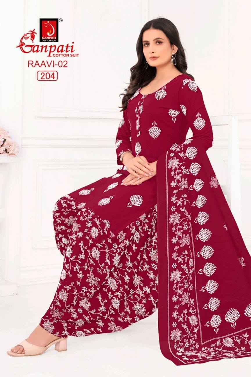 Ganpati Raavi Vol-2 Cotton Dress Material (6 pcs Catalogue)