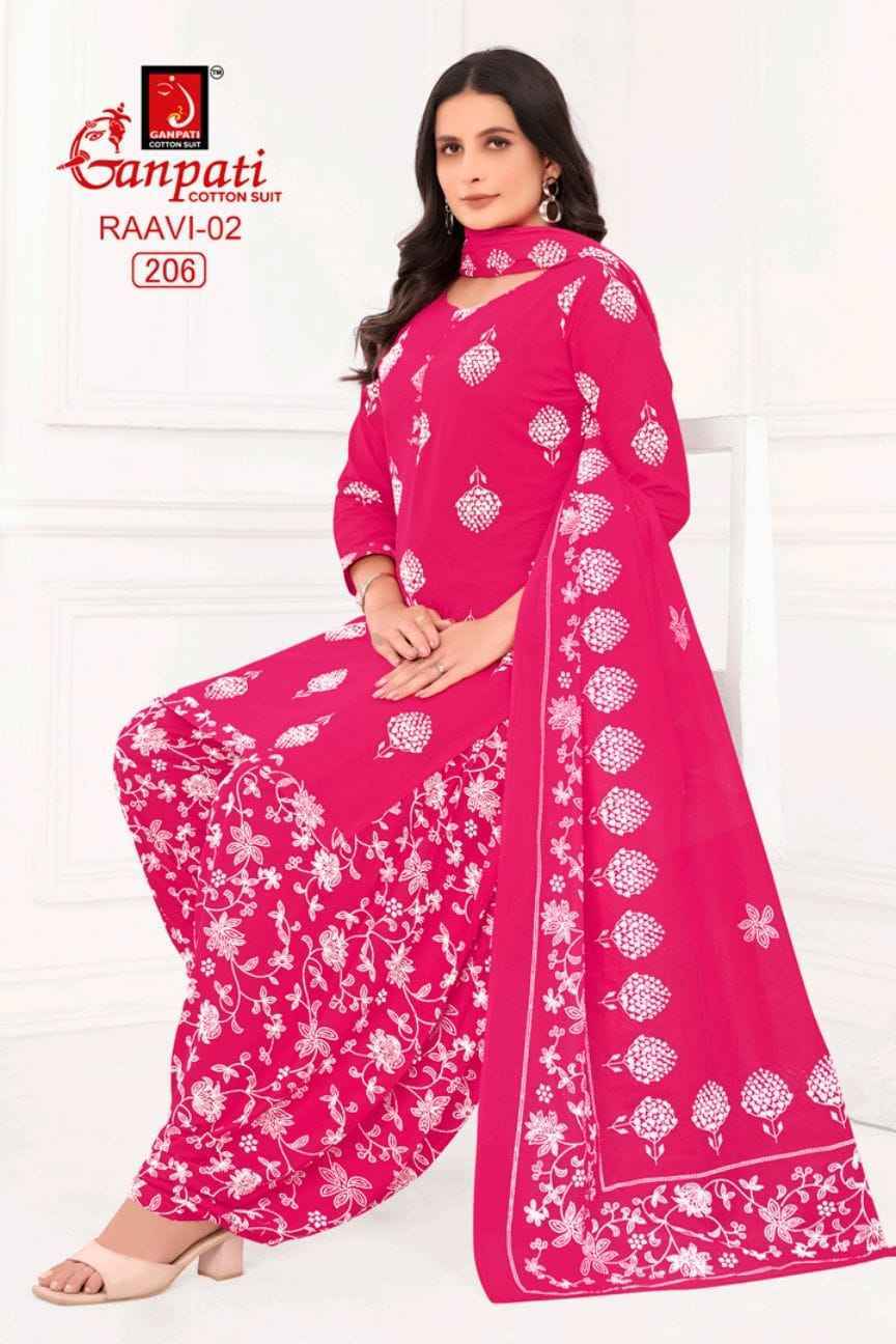 Ganpati Raavi Vol-2 Cotton Dress Material (6 pcs Catalogue)