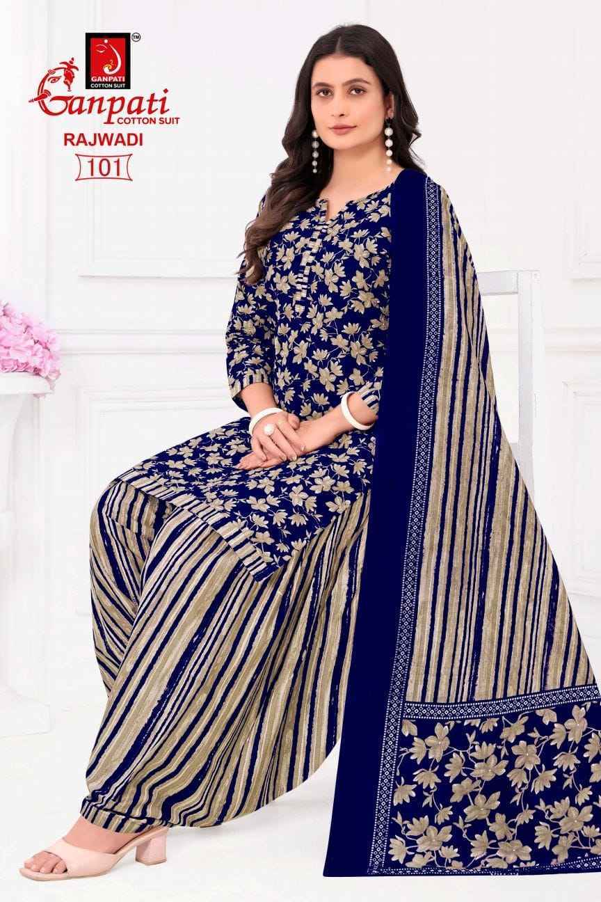 Ganpati Rajwadi Vol-1 Cotton Dress Material (6 pcs Catalogue)