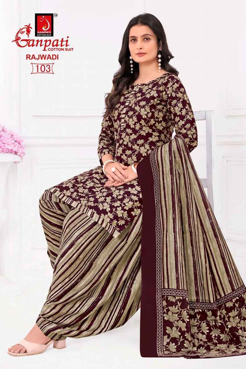 Ganpati Rajwadi Vol-1 Cotton Dress Material (6 pcs Catalogue)