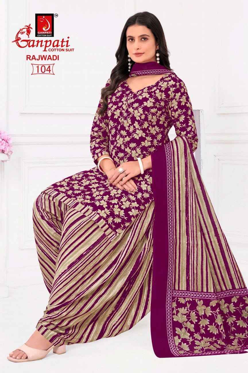 Ganpati Rajwadi Vol-1 Cotton Dress Material (6 pcs Catalogue)