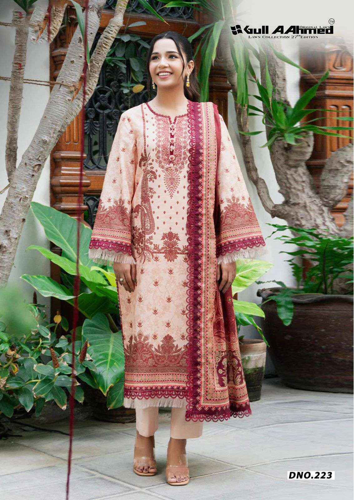 Gull Aahmed Lawn Collection Vol-27 Lawn Cotton Dress Material (6 pcs Catalogue)