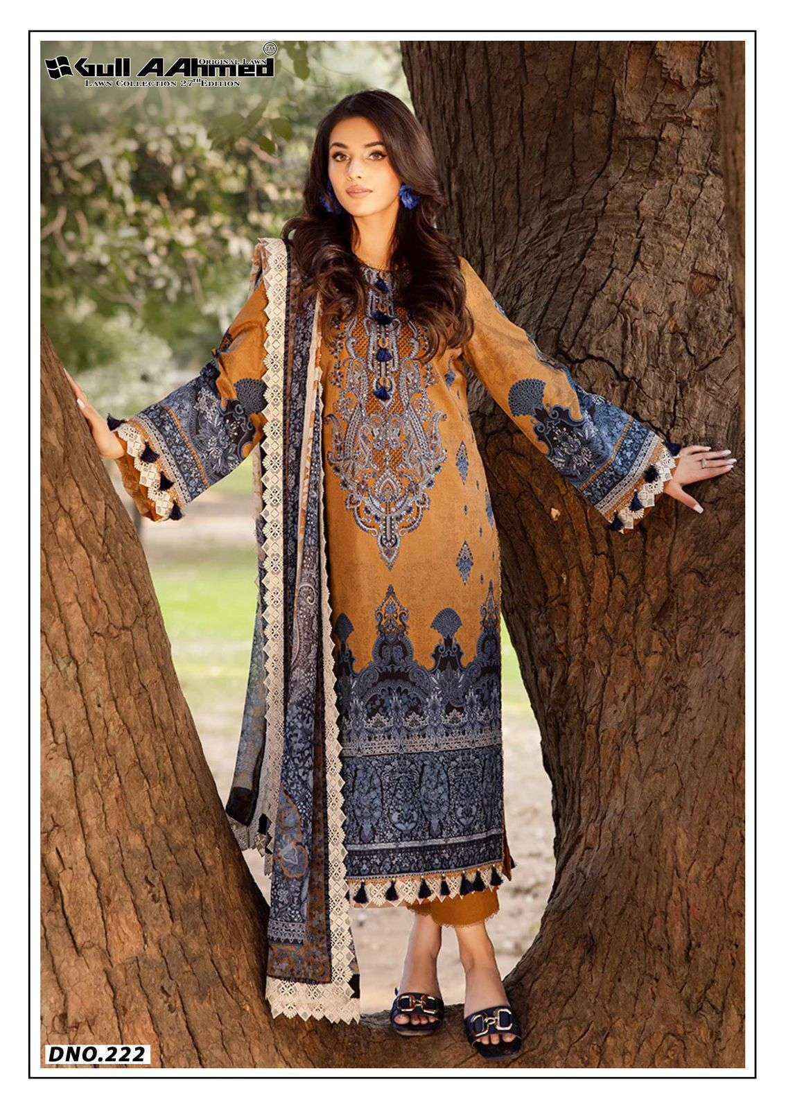 Gull Aahmed Lawn Collection Vol-27 Lawn Cotton Dress Material (6 pcs Catalogue)
