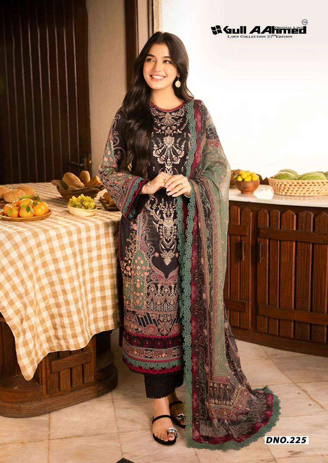Gull Aahmed Lawn Collection Vol-27 Lawn Cotton Dress Material (6 pcs Catalogue)