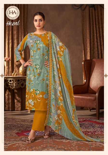 Harshit Fashion Hezal Viscose Reyon Dress Material 6 pcs Catalogue