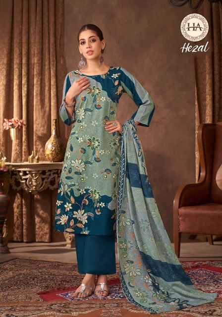 Harshit Fashion Hezal Viscose Reyon Dress Material 6 pcs Catalogue