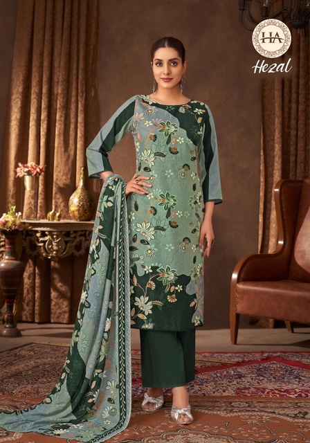 Harshit Fashion Hezal Viscose Reyon Dress Material 6 pcs Catalogue