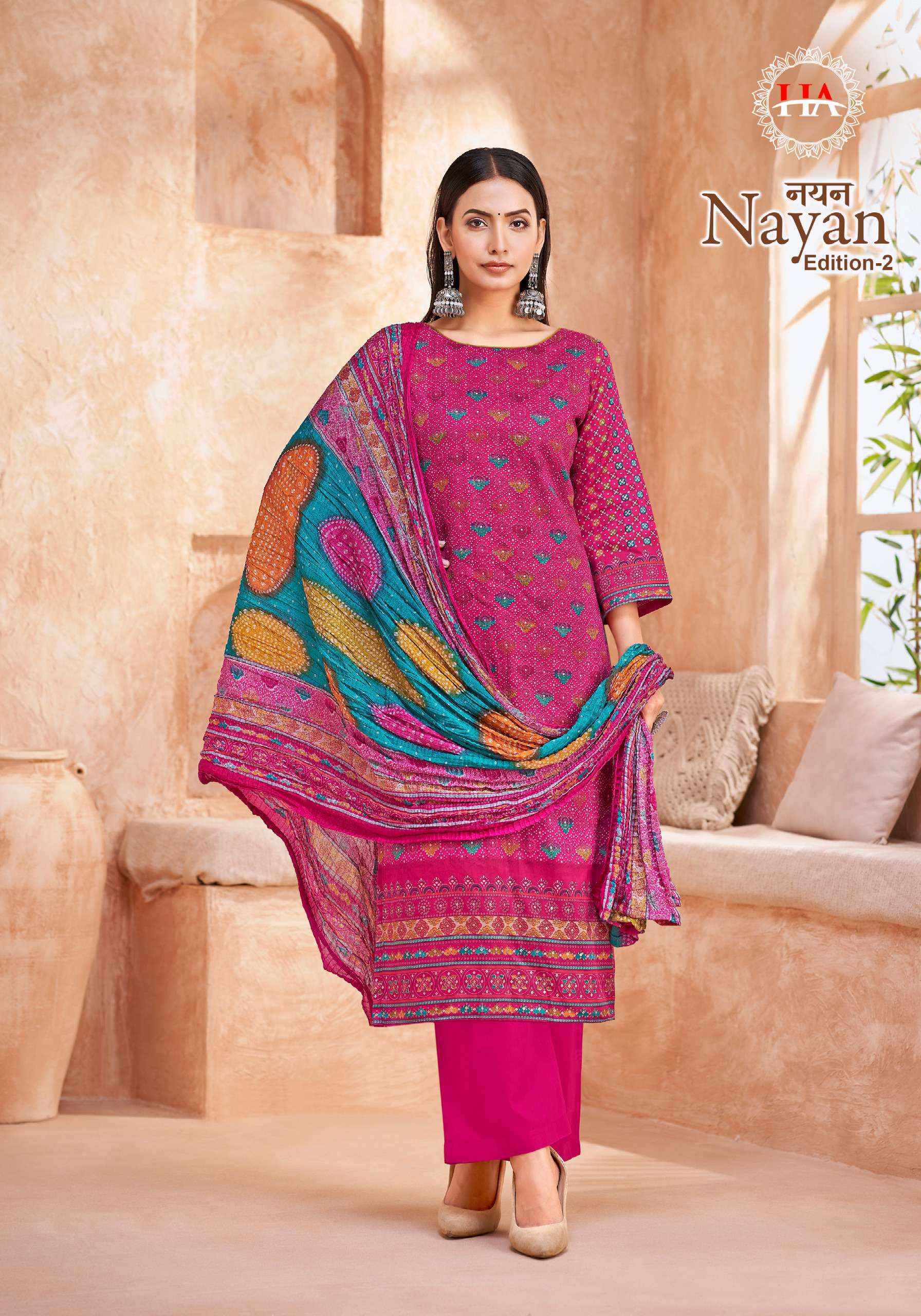 Harshit Fashion Hub Nayan Edition-2 Jam Cotton Dress Material (8 pcs Catalogue)