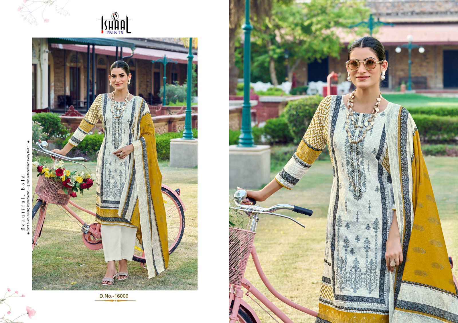 Ishaal Embroidered Vol-16 Lawn Cotton Dress Material (10 pcs Catalogue)