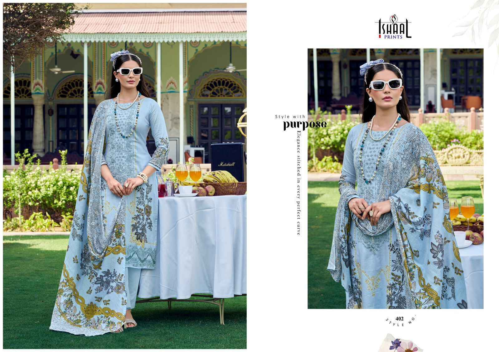 Ishaal Maira Vol 4 Lawn Cotton Dress Material 8 pcs Catalogue